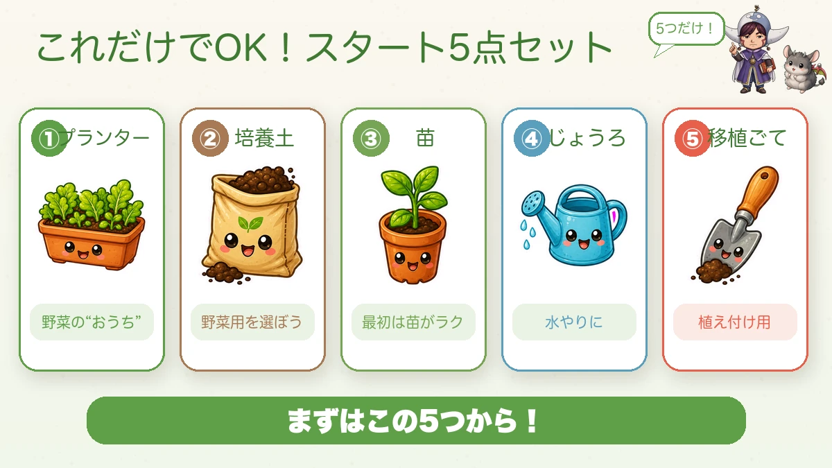スタート5点セット
