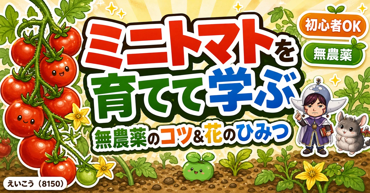 ミニトマトを育てて学ぶ🍅