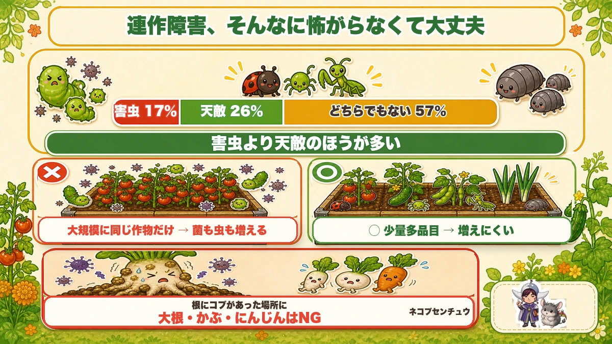 連作障害はそんなに怖くない
