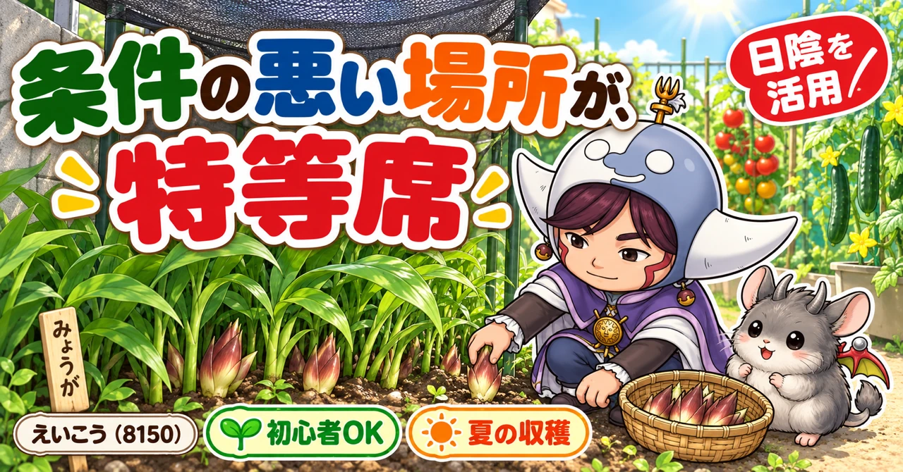 みょうがは、日陰で倍に育ちます🌿 一度植えれば何年も穫れます