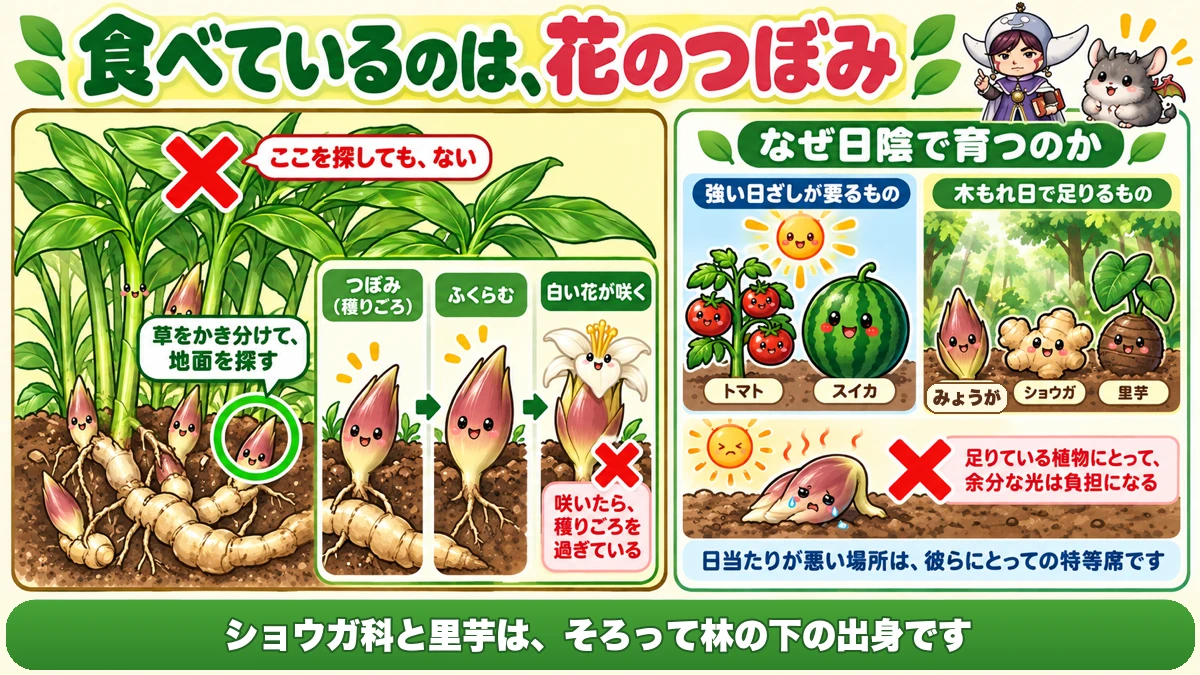 つぼみは地際に出る
