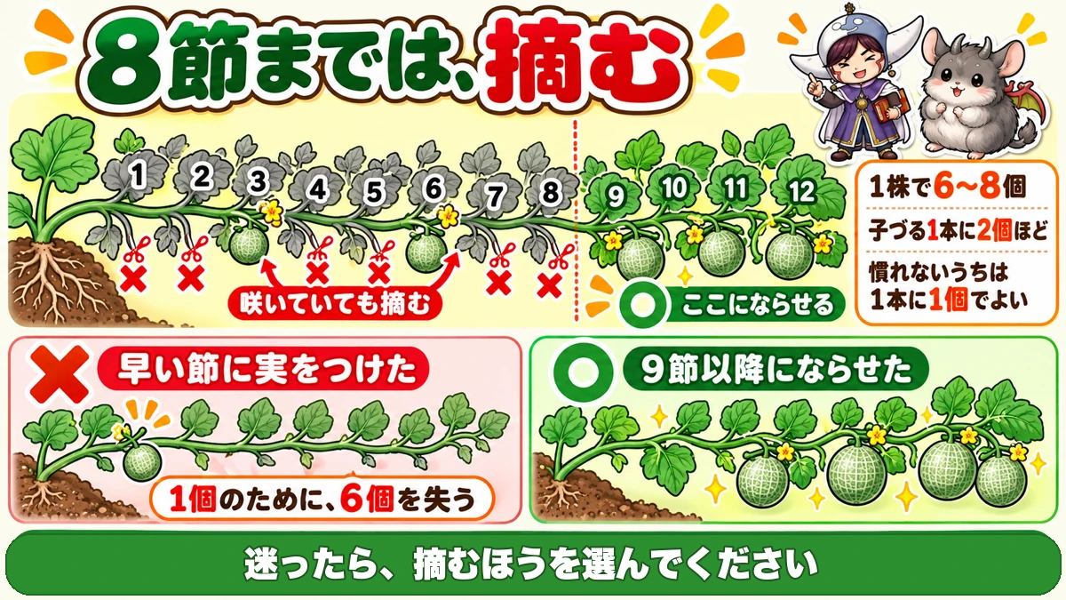 9節以降にならせる
