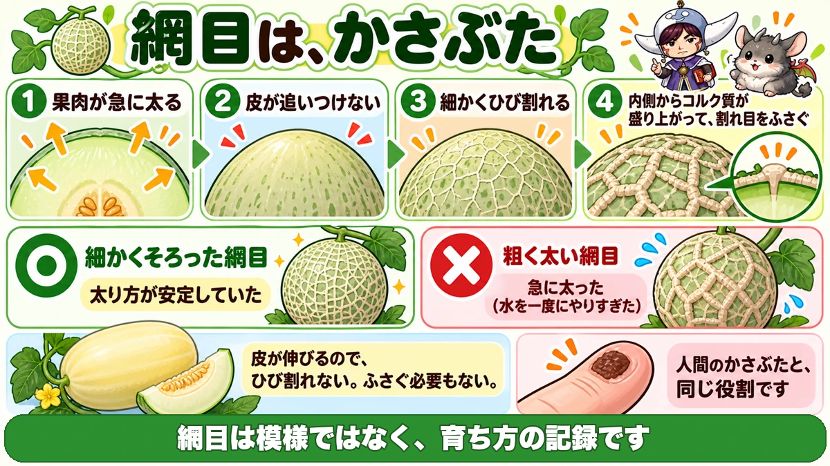 網目ができる仕組み