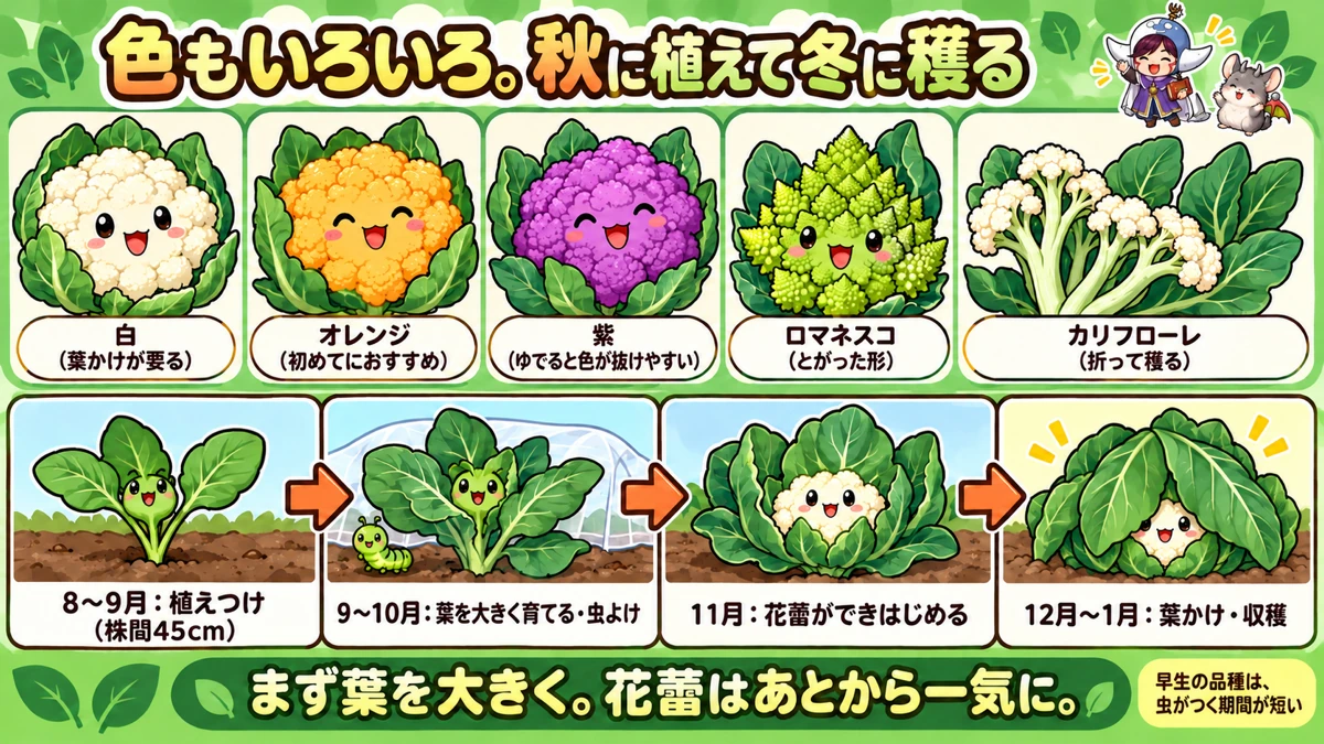 品種と1年の流れ