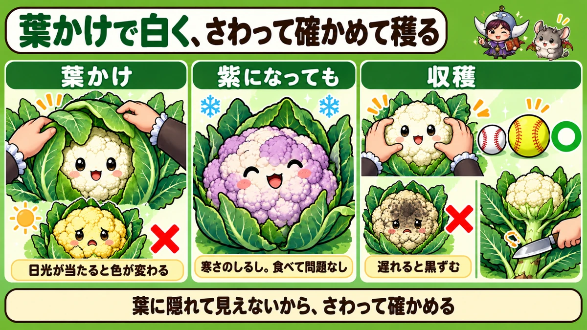 葉かけと収穫