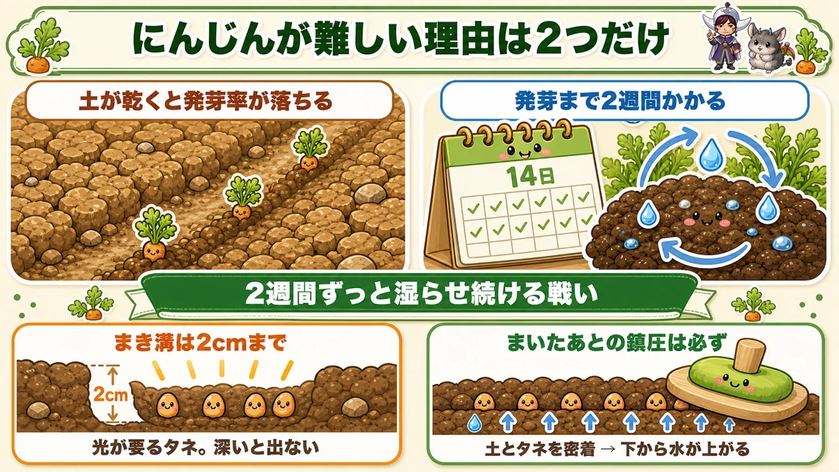 にんじんが難しい理由は2つだけ