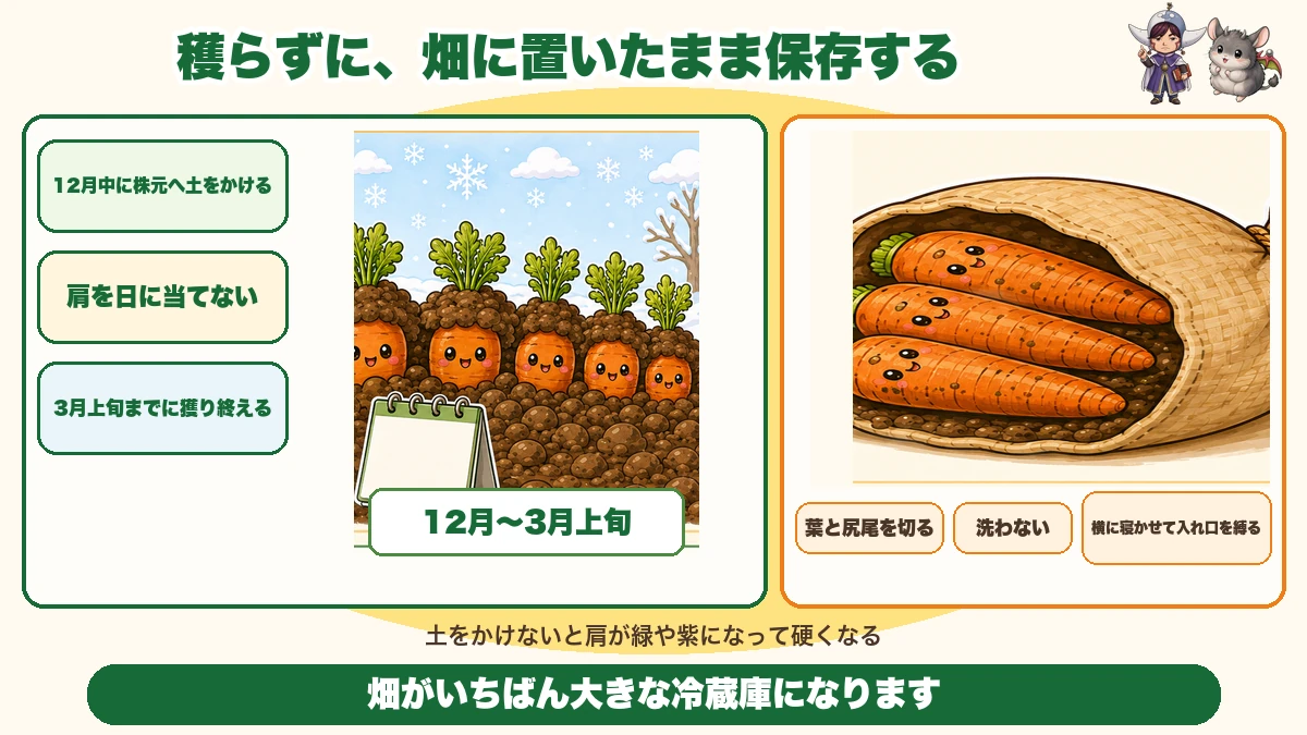 畑で保存