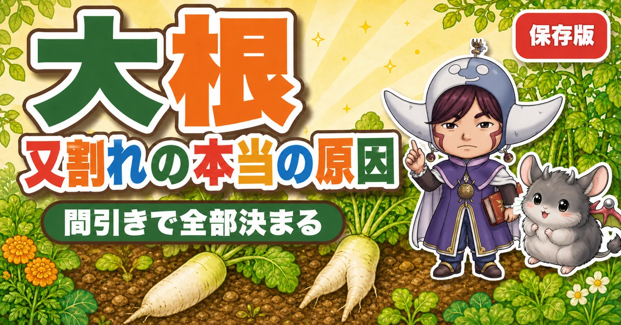 【保存版】大根を育てて学ぶ🔵