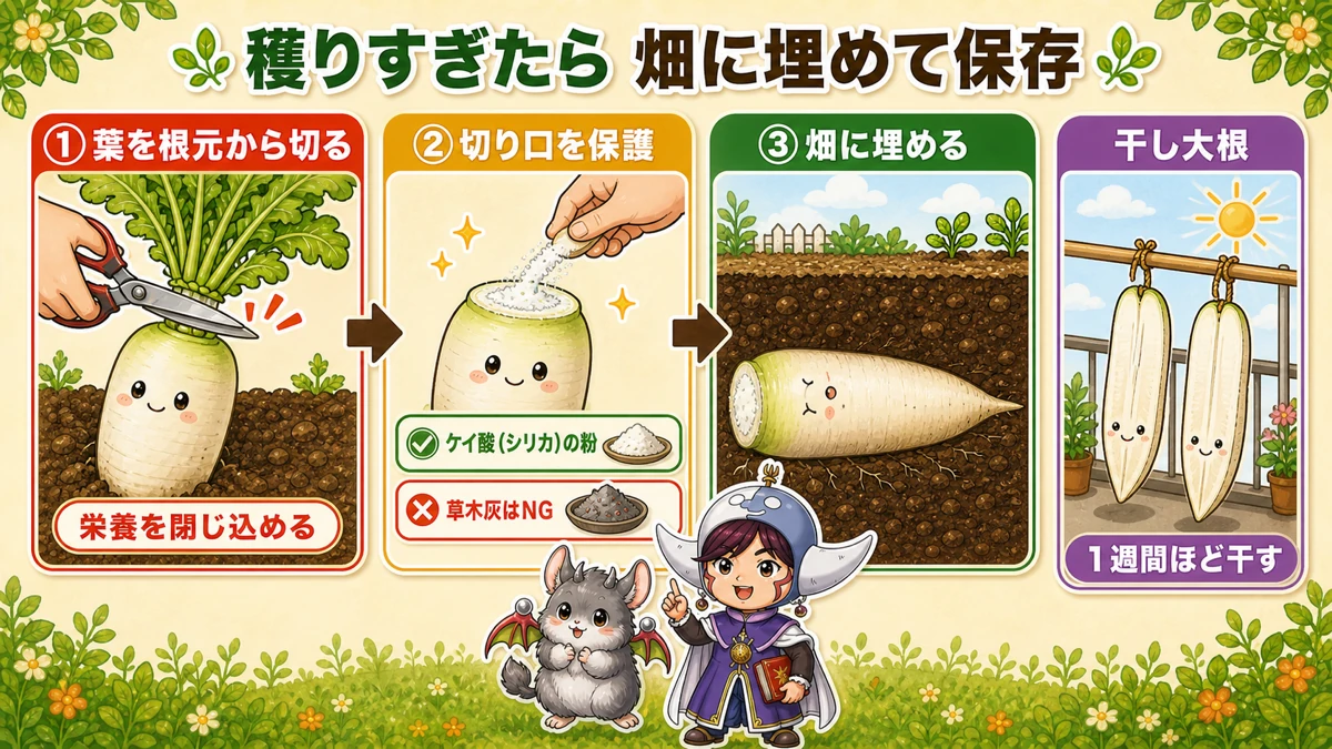 土中保存のやり方