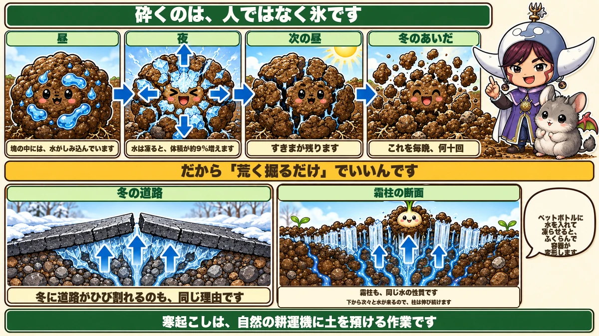 凍ると砕ける