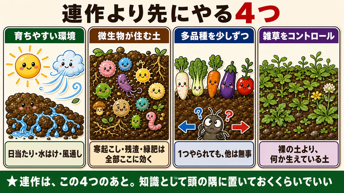 連作より先に効く4つのこと