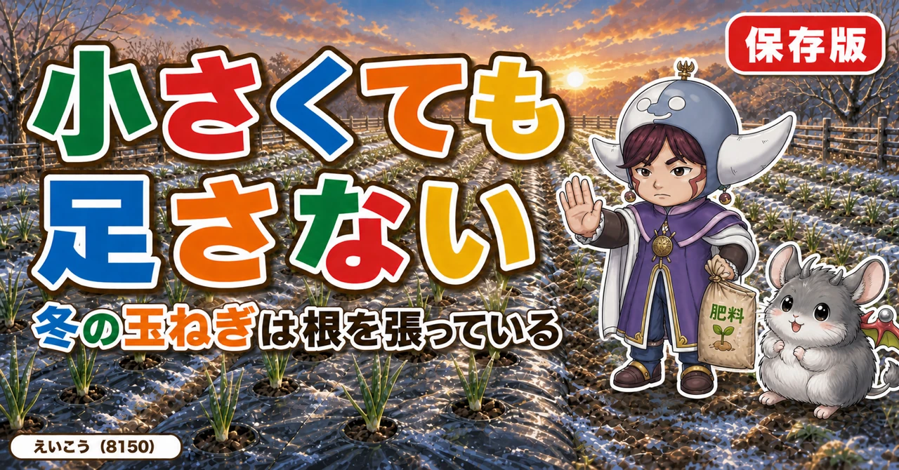 小さくても肥料を足さない🧅
