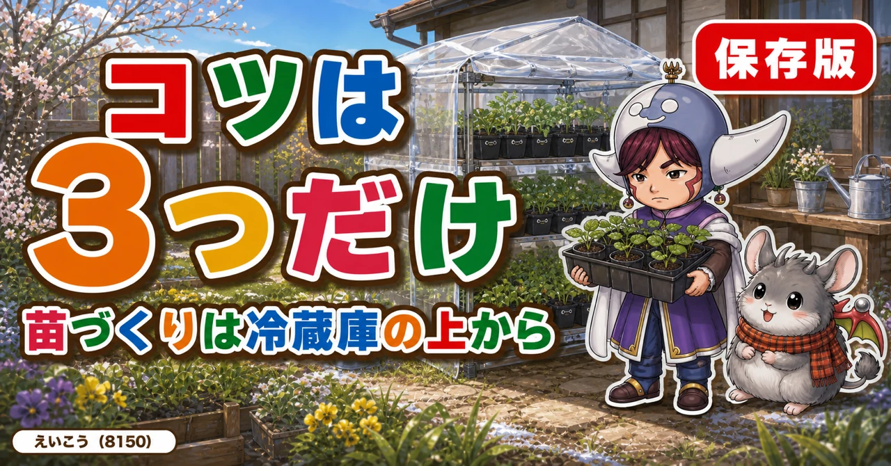 苗づくりのコツは3つだけ🌱