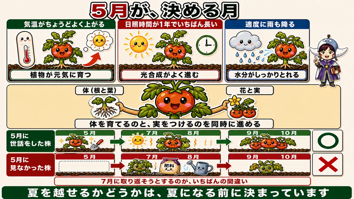 5月が収穫量を決める理由