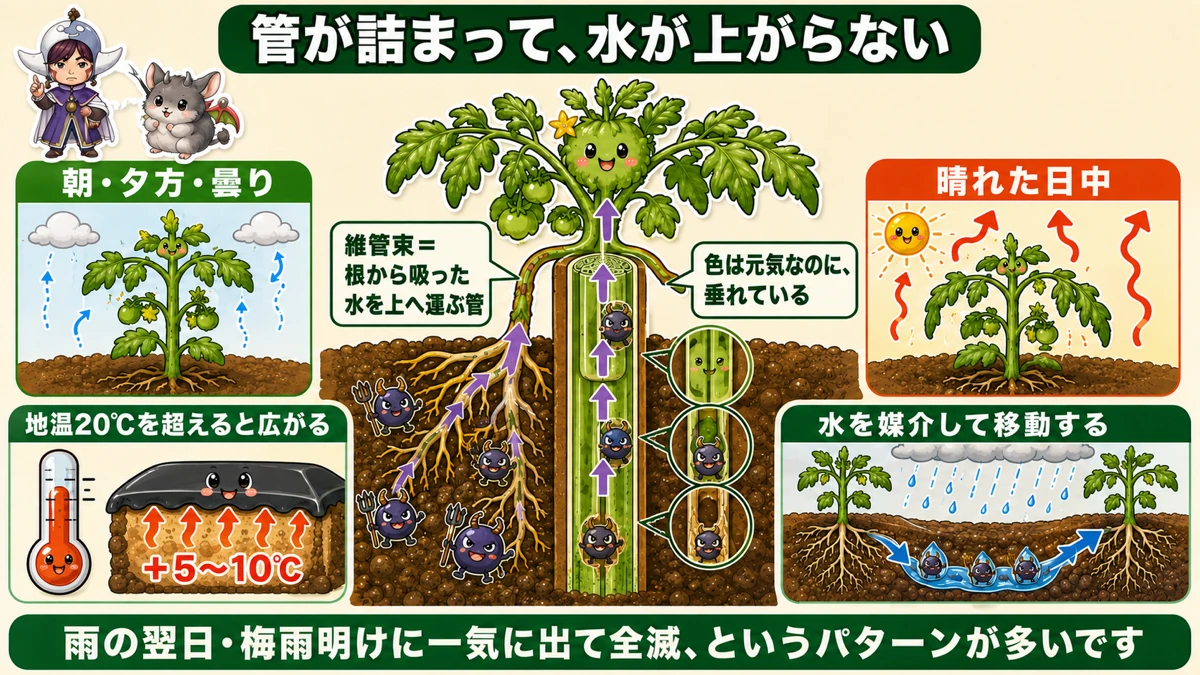 青枯れ病のしくみ