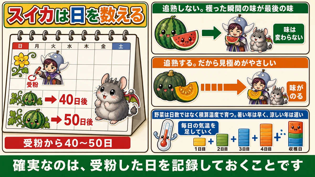 受粉日を記録する