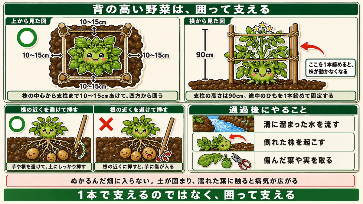 四方を囲う