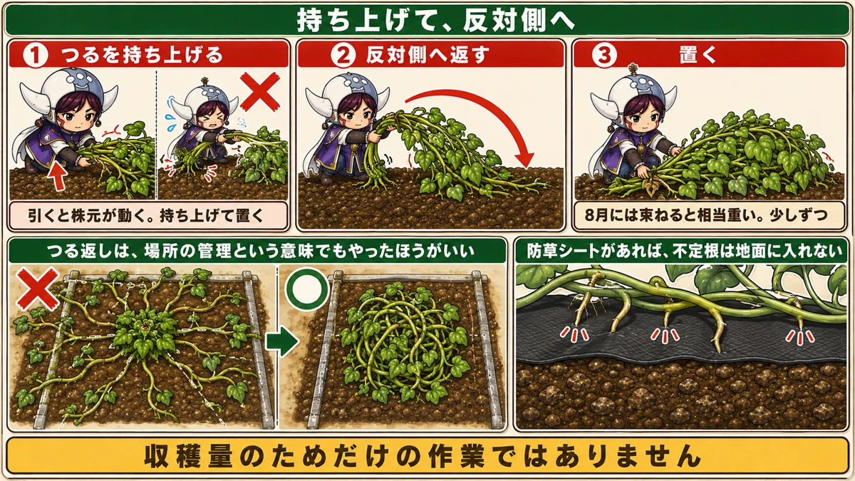 やり方と場所の管理
