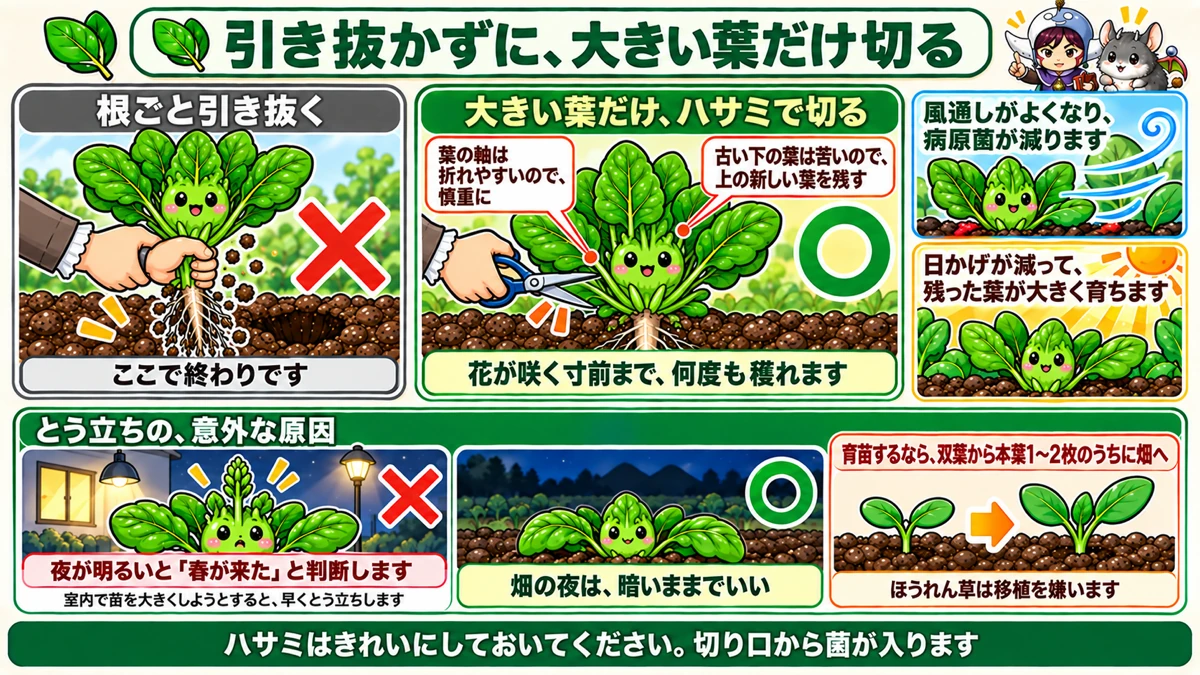 1株から何回も穫る