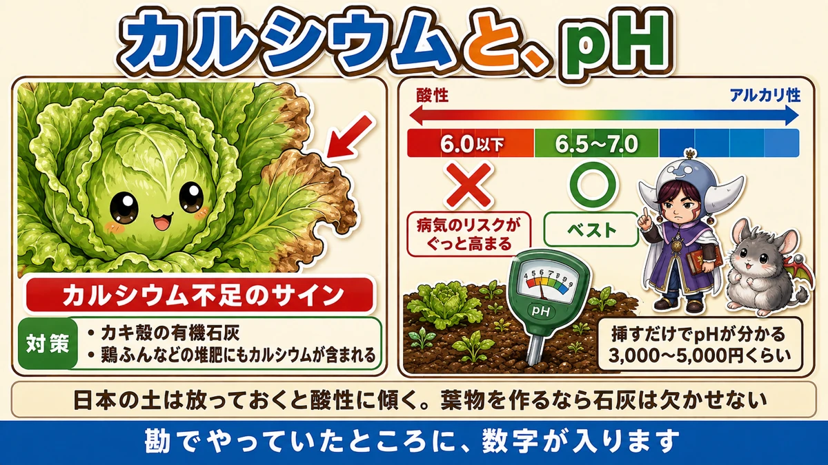カルシウムとpH