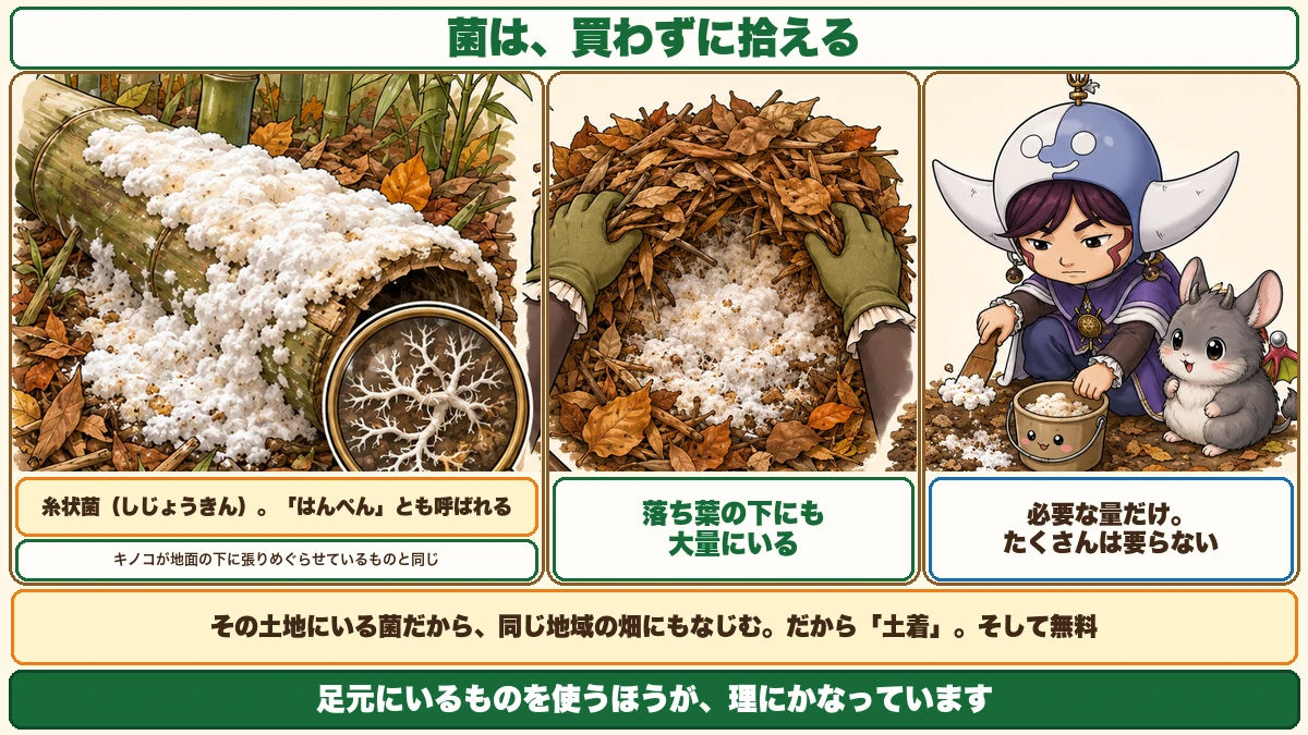 土着菌を採ってくる
