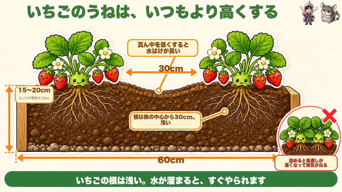 うねの作り方