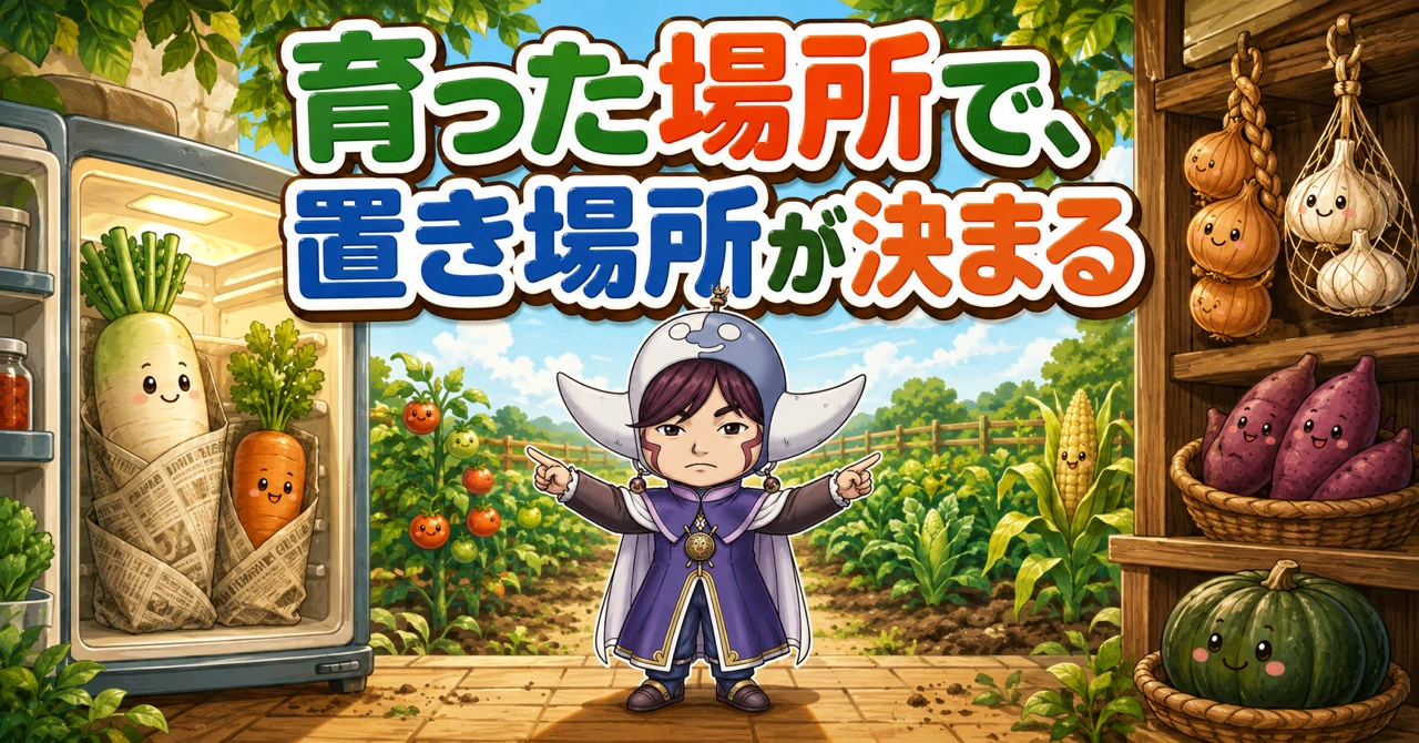 育った場所で置き場所が決まる🥕
