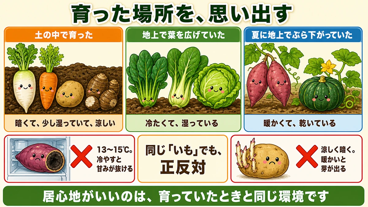 育った場所で決まる