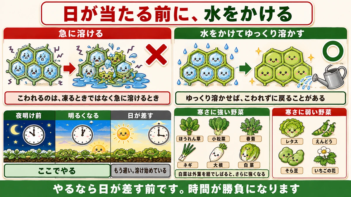 朝の水やり