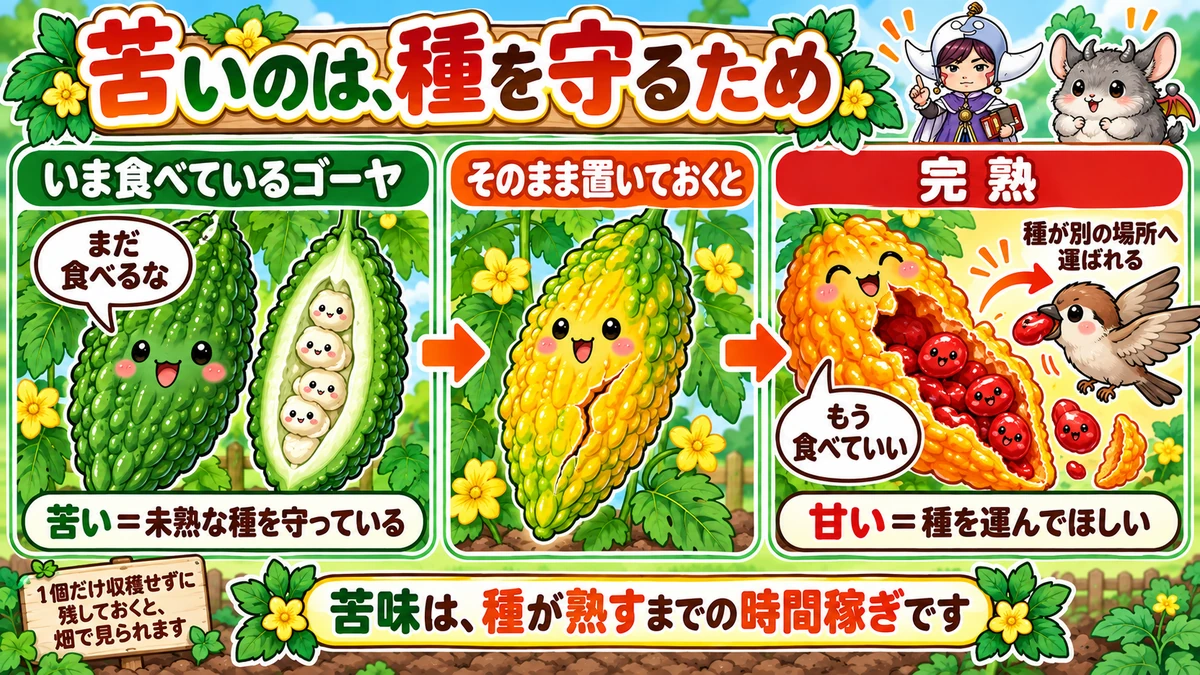 完熟すると赤くなる