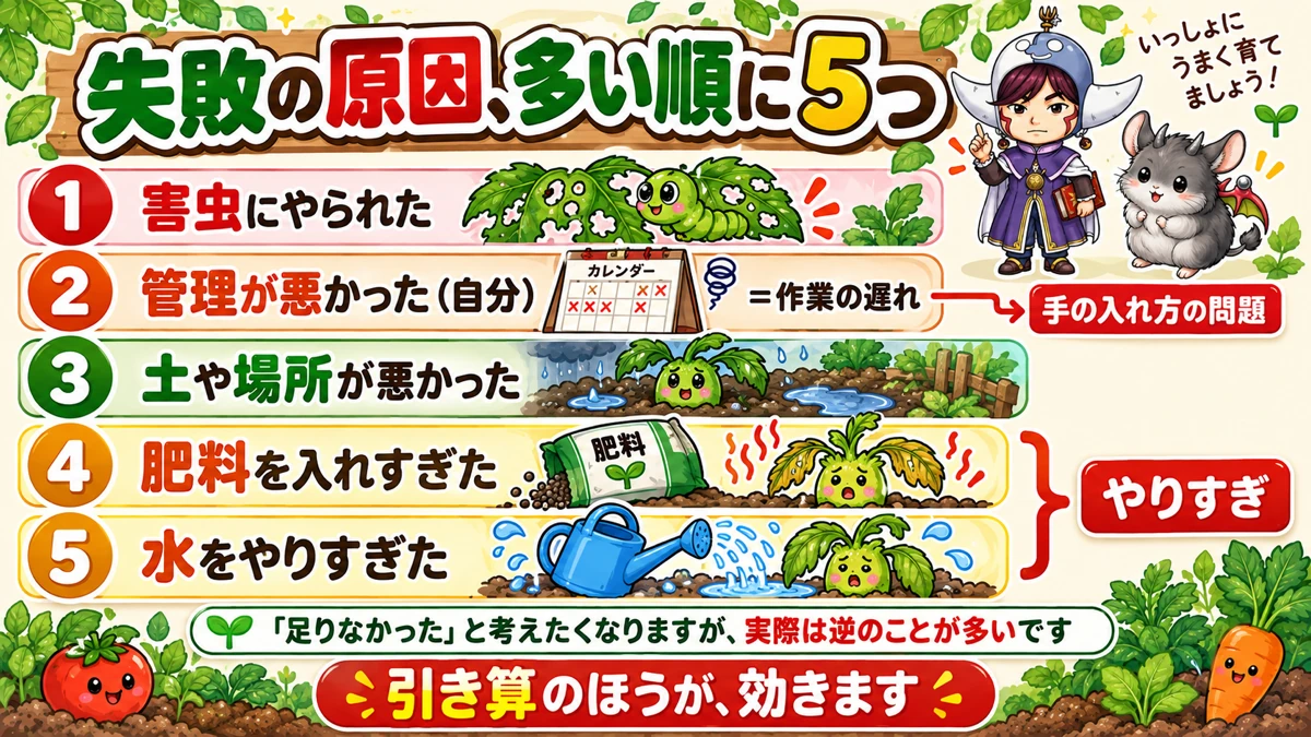 失敗の順位