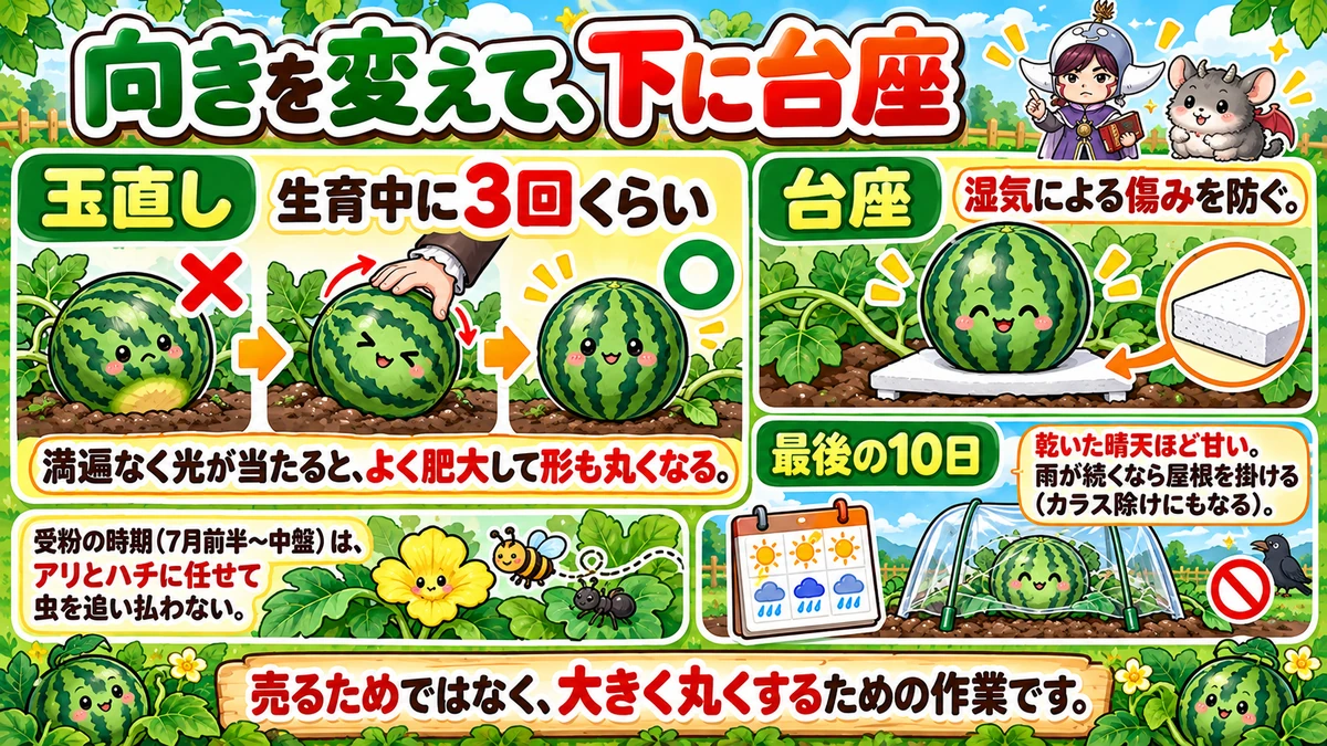 玉直しと台座