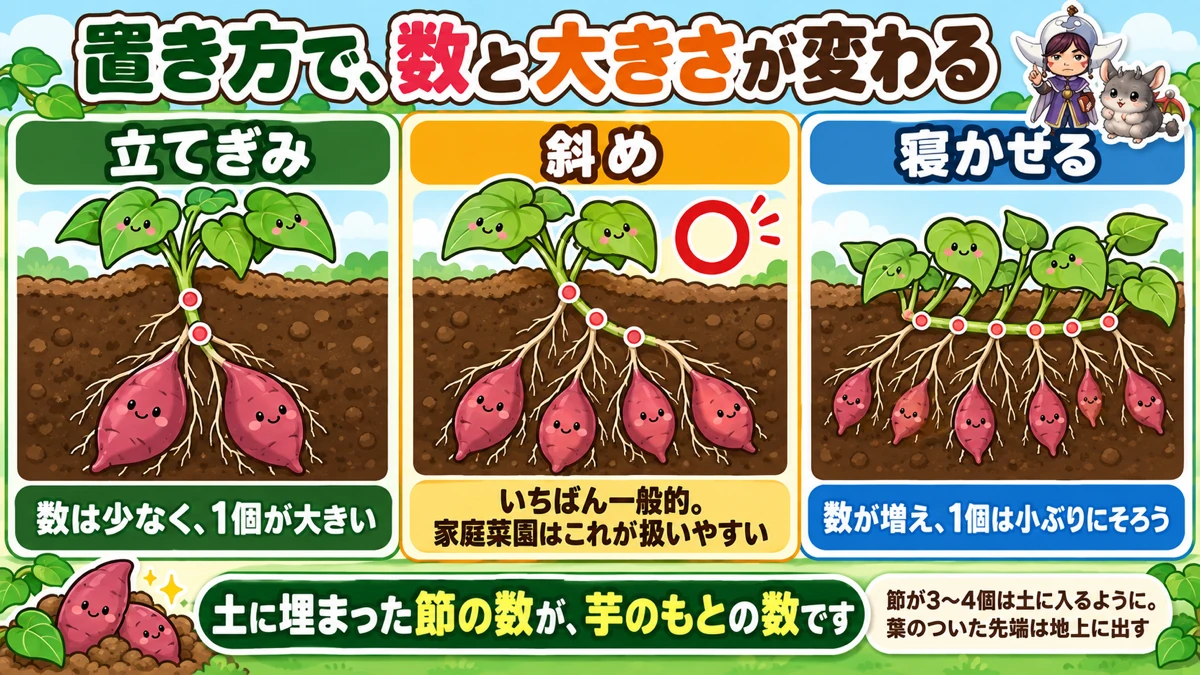 苗の置き方