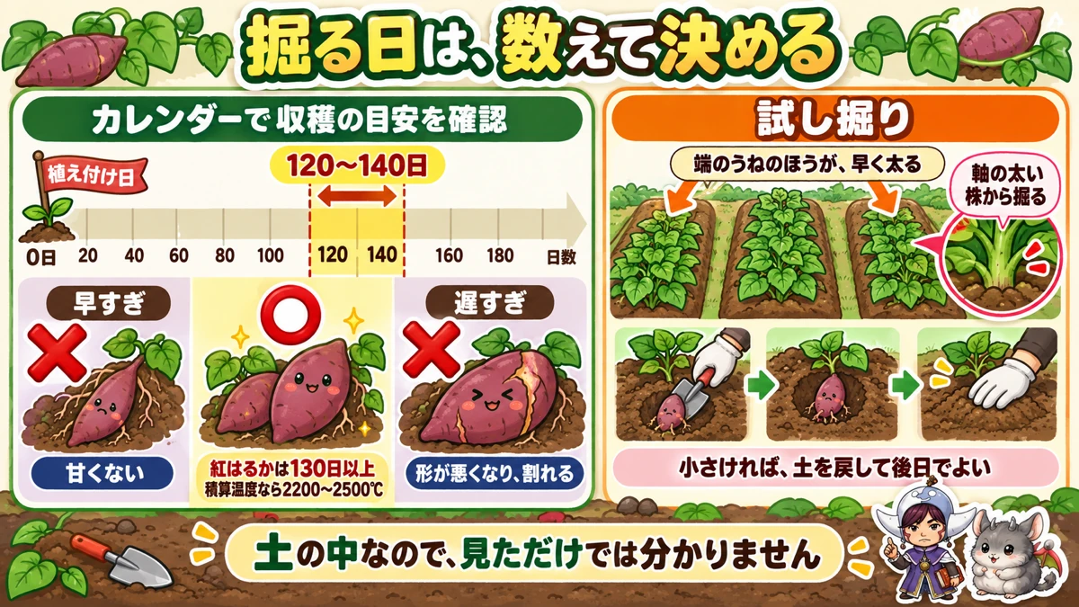 収穫の見きわめ