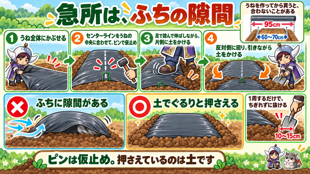 張り方の手順