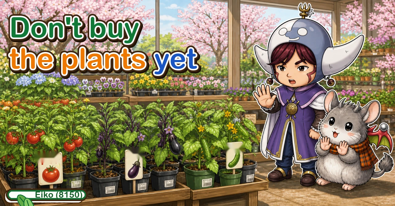 Do not buy the summer plants yet