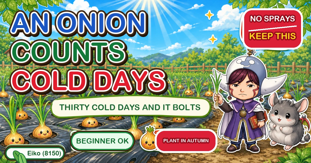 An onion counts cold days