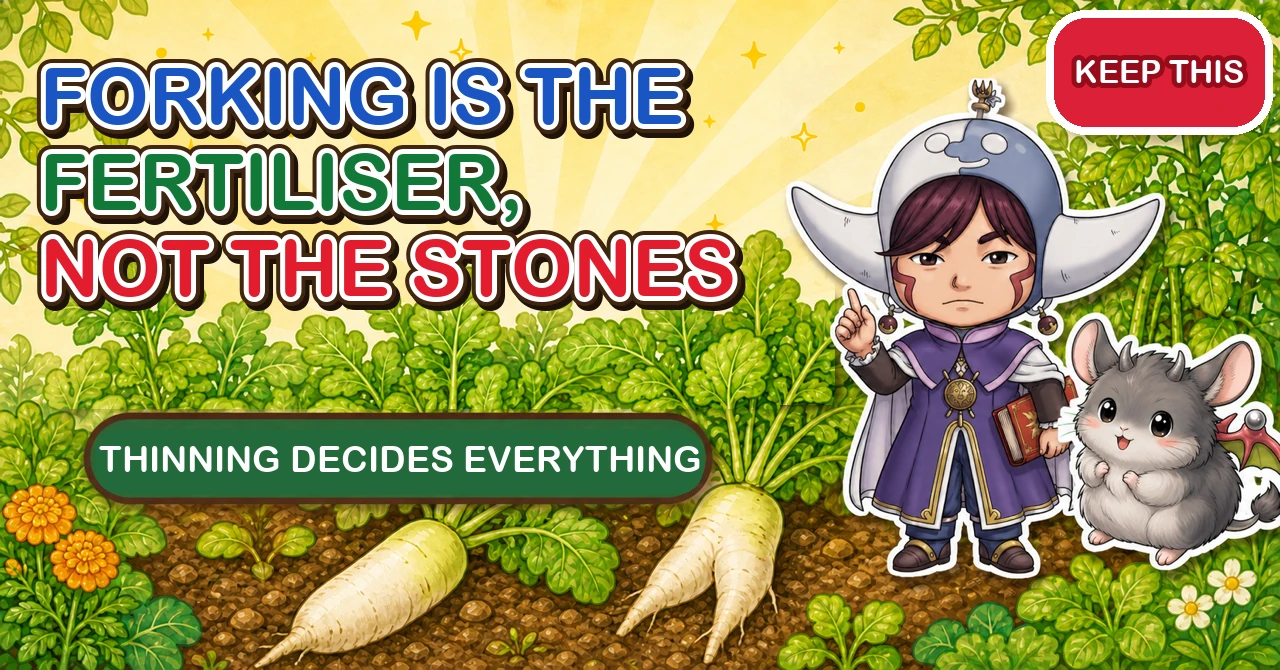 Forked radishes are caused by fertiliser, not stones