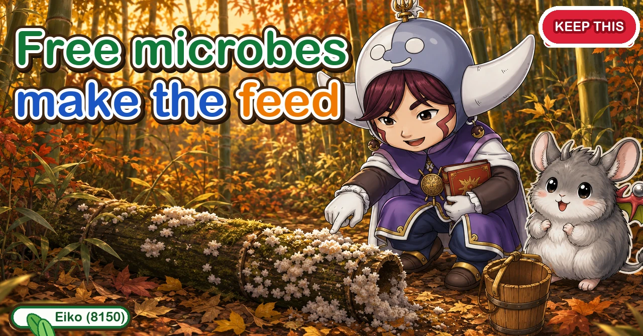 You can pick up the microbes for free