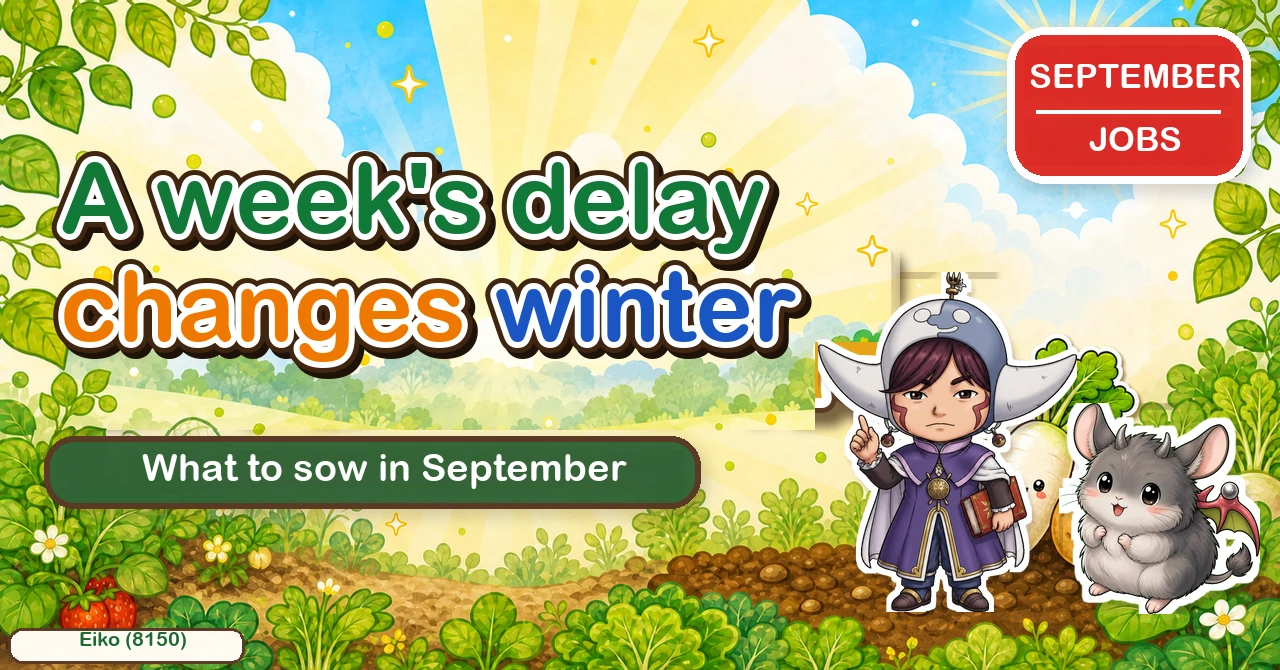 Another weeks delay changes your winter table