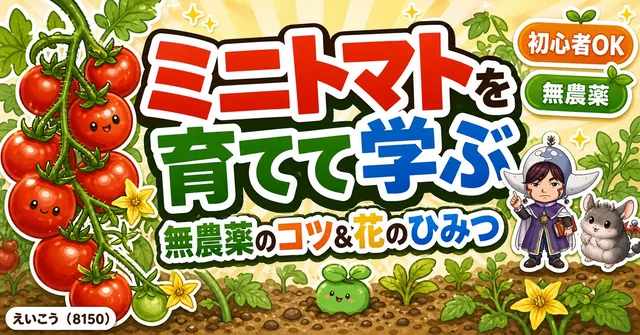ミニトマトを育てて学ぶ🍅