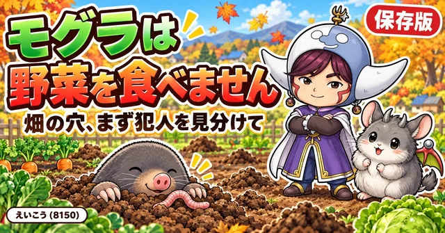 モグラ対策🐾 本道に効かせる