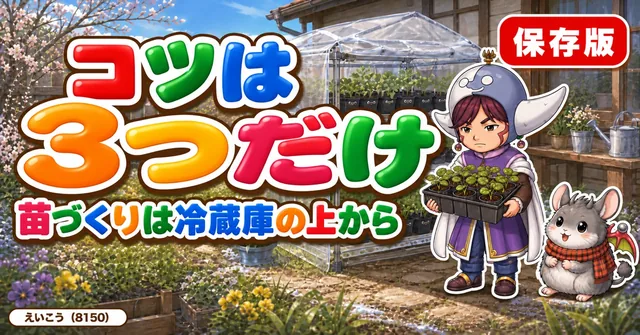 苗づくりのコツは3つだけ🌱