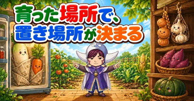 育った場所で置き場所が決まる🥕